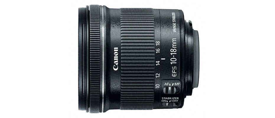 Lente Canon EF-S 10-18mm f/4.5-5.6 IS STM — Ultra Grande Angular, Estabilização Óptica, Foco Silencioso STM