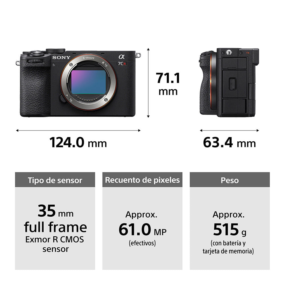 Câmera Sony Alpha 7CR (ILCE-7CR)
