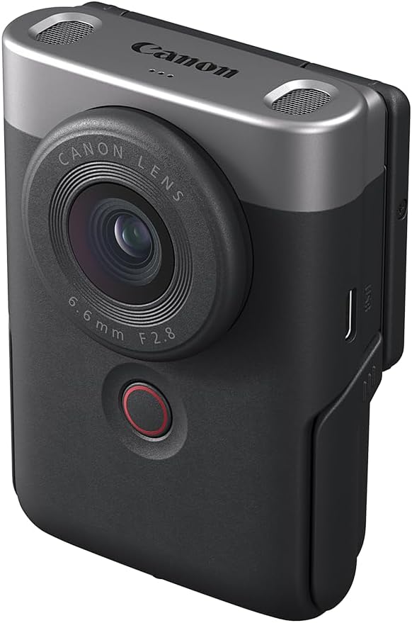 Câmera Canon PowerShot V10 para Criadores de Conteúdo – Câmera Compacta para Vlog, Lente Grande Angular Fixa de 19mm, Vídeo 4K