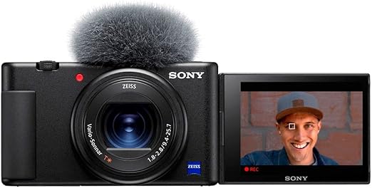 Câmera Sony ZV-1 para criadores de conteúdo, Vlogging e YouTube com tela flip e microfone