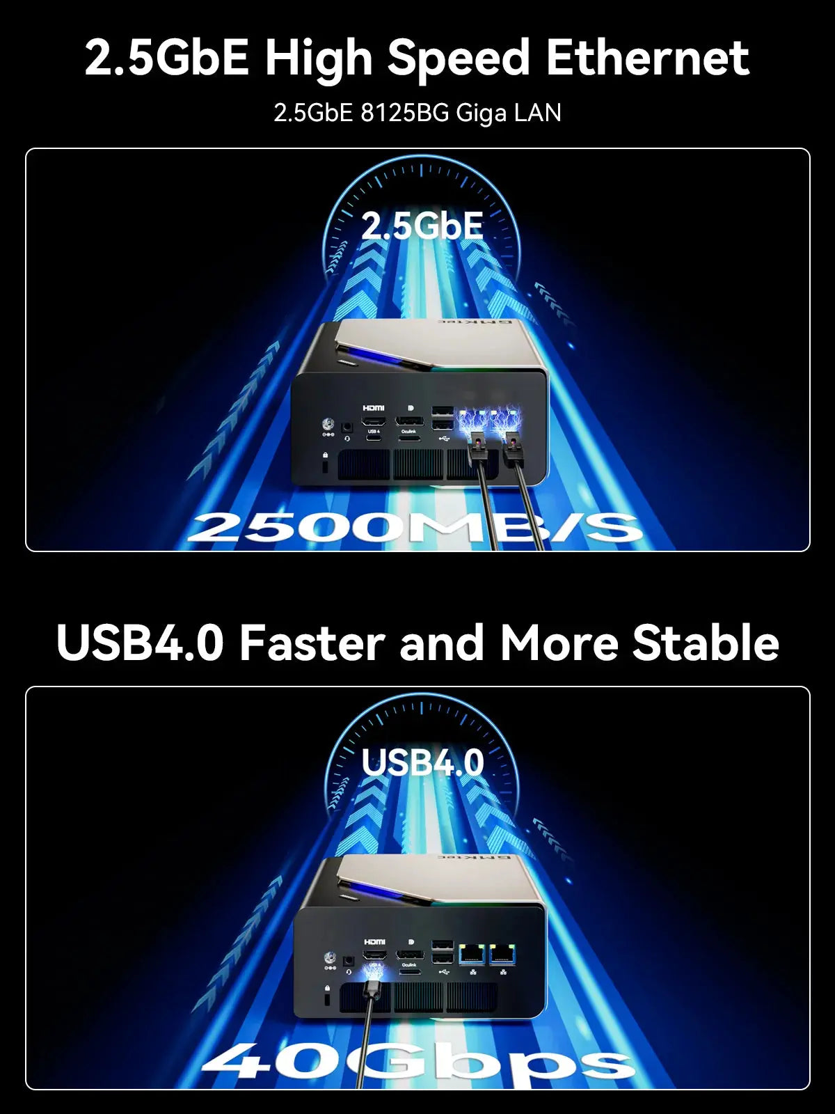Mini PC para IA de Alto Desempenho GMKtec EVO-T1 AI - Intel® Core™ Ultra 9 285H