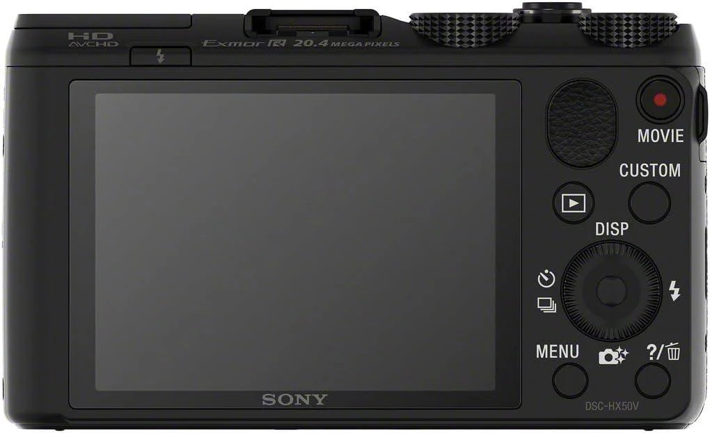 Sony Cybershot HX50V | Câmera Compacta com Sensor CMOS BSI Exmor R de 20,4 MP | Preta