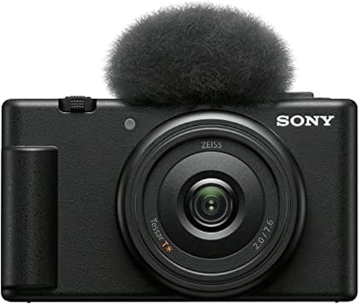 Sony Câmera Vlog ZV-1F para criadores de conteúdo e vloggers preta