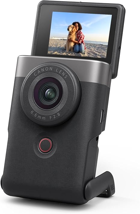 Câmera Canon PowerShot V10 para Criadores de Conteúdo – Câmera Compacta para Vlog, Lente Grande Angular Fixa de 19mm, Vídeo 4K