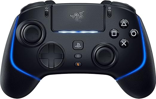 Razer Wolverine V2 Pro (licenciado para PlayStation) Controle de jogos profissional sem fio para consoles PS5 e PC, botões de ação táteis mecânicos, D-Pad de 8 vias - Preto