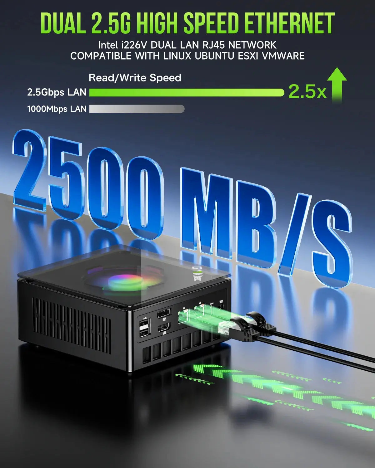 GMKtec NucBox K11 Mini PC profissional e para IA - AMD Ryzen™ 9 8945HS