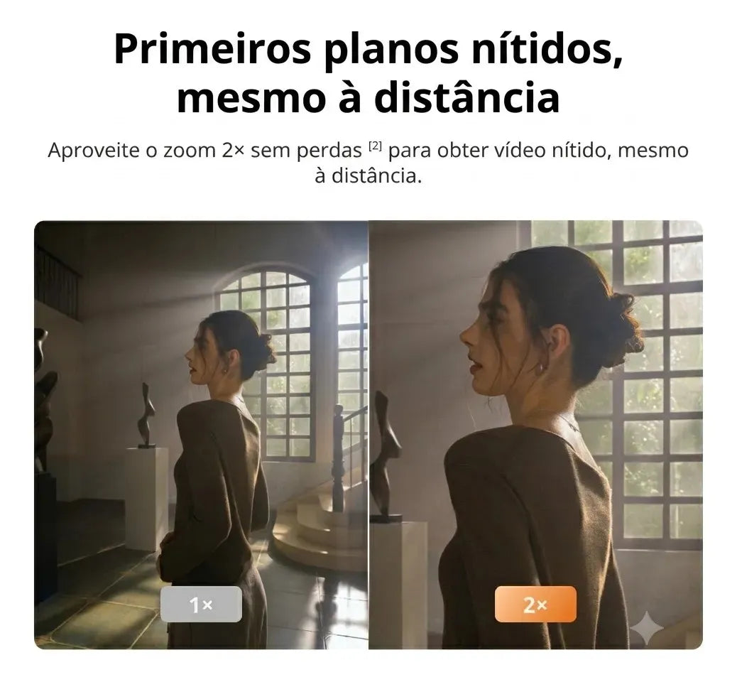 Câmera DJI Osmo Pocket 4 — Sensor CMOS 1", Vídeo 4K/240fps, Estabilização 3 Eixos, Tela Touch Giratória, 107GB Interno
