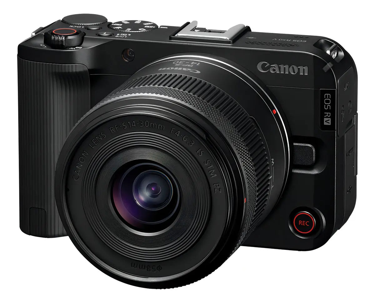 Câmera Mirrorless Canon EOS R50 V — 24,2 MP, 4K 60p, Wi‑Fi e Bluetooth