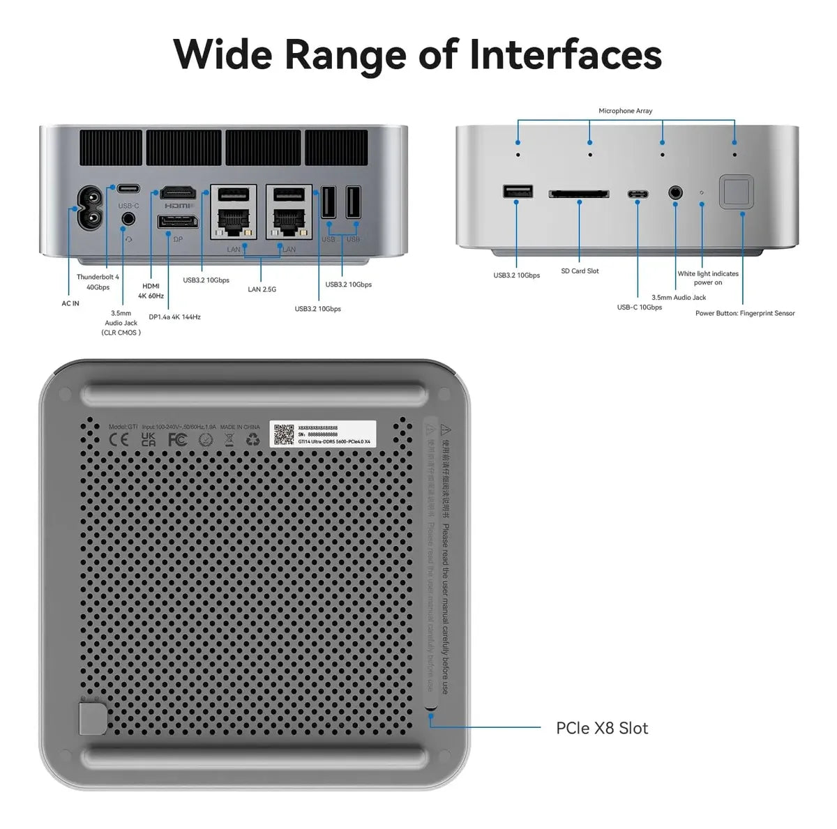 Mini PC Beelink SEi14 Intel® Core™ Ultra 9 185H