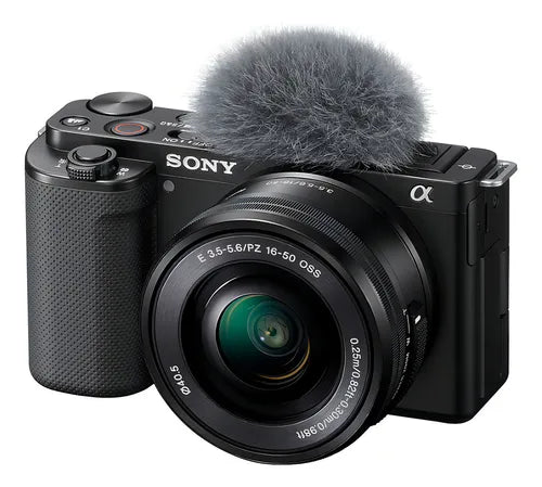 Câmera Sony ZV-E10 Mirrorless 4K, Lente 16-50mm, Preta