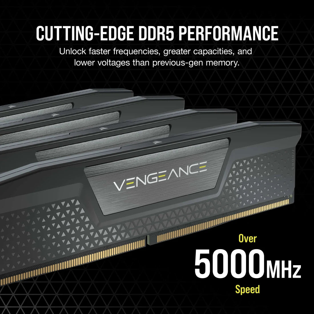 Memória RAM CORSAIR VENGEANCE DDR5 32GB (2x16GB) 6000MHz CL36 – Intel XMP & iCUE (CMK32GX5M2B6000C36)