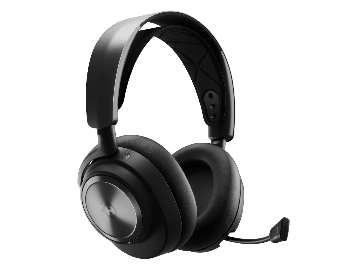 SteelSeries Arctis Nova Pro Wireless - Fones com Cancelamento Ativo de Ruído e Baterias Hot-Swap para PC e PlayStation