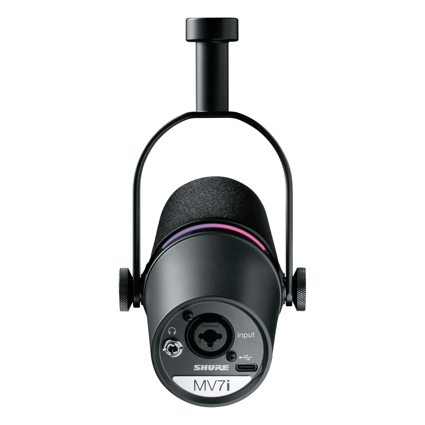 Shure MV7i Microfone Inteligente com Interface de Áudio Integrada