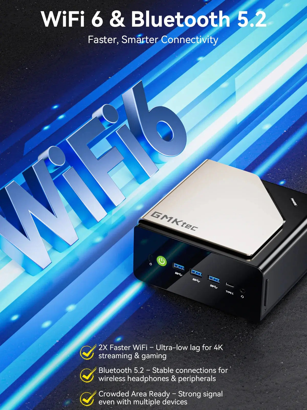 Mini PC para IA de Alto Desempenho GMKtec EVO-T1 AI - Intel® Core™ Ultra 9 285H