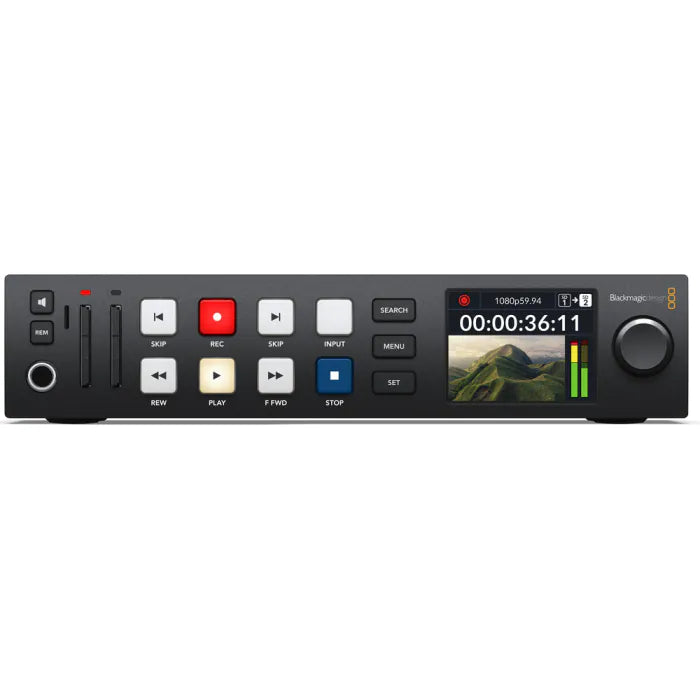 Gravador Blackmagic HyperDeck Studio HD Plus — 6G-SDI, Fill & Key até 1080p60, Codecs ProRes/DNx/H.264, Ultra HD/DCI 4K