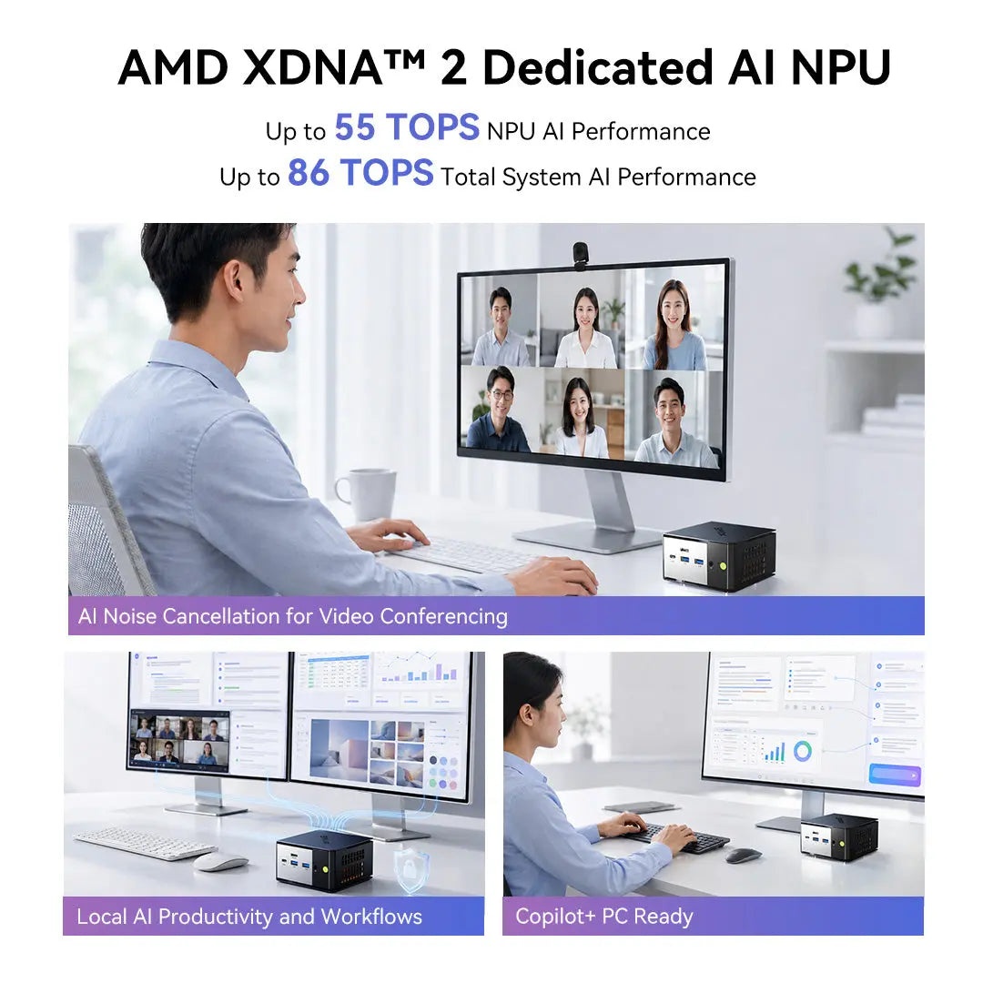 Mini PC para IA GMKtec EVO-X1 Pro - AMD Ryzen™ AI 9 HX 470