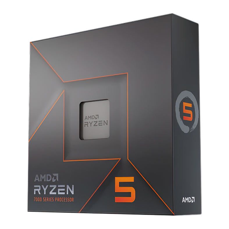 Processador AMD Ryzen 5 7600X, 6 Núcleos, 12 Threads, 4.7GHz (5.3GHz Turbo), Cache 38MB, Socket AM5, com Vídeo Integrado — 100-100000593WOF