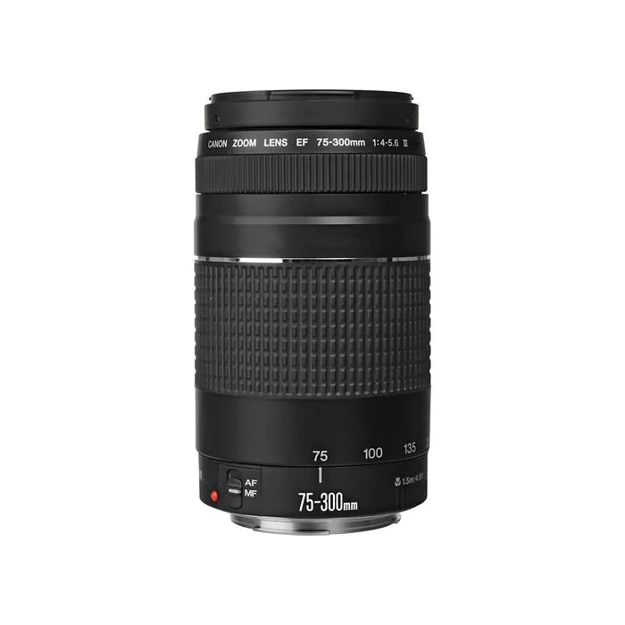 Lente Canon EF 75-300mm f/4-5.6 III — Zoom Telefoto, Leve e Compacta, Compatível com Full Frame e APS-C