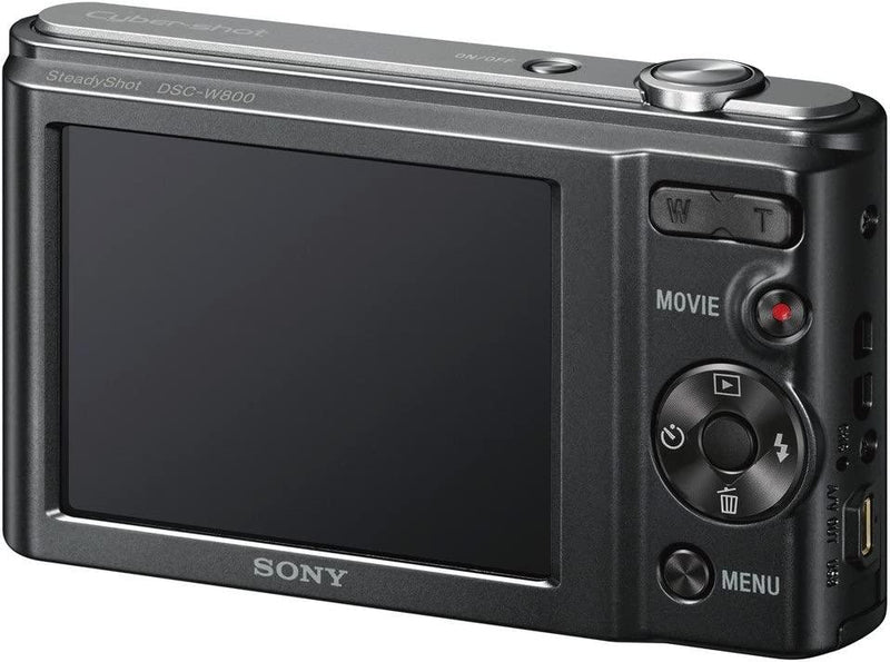 Sony Cyber-shot DSC-W800 Câmera Digital Optical Zoom 5X | Vídeo HD 720p | Preto