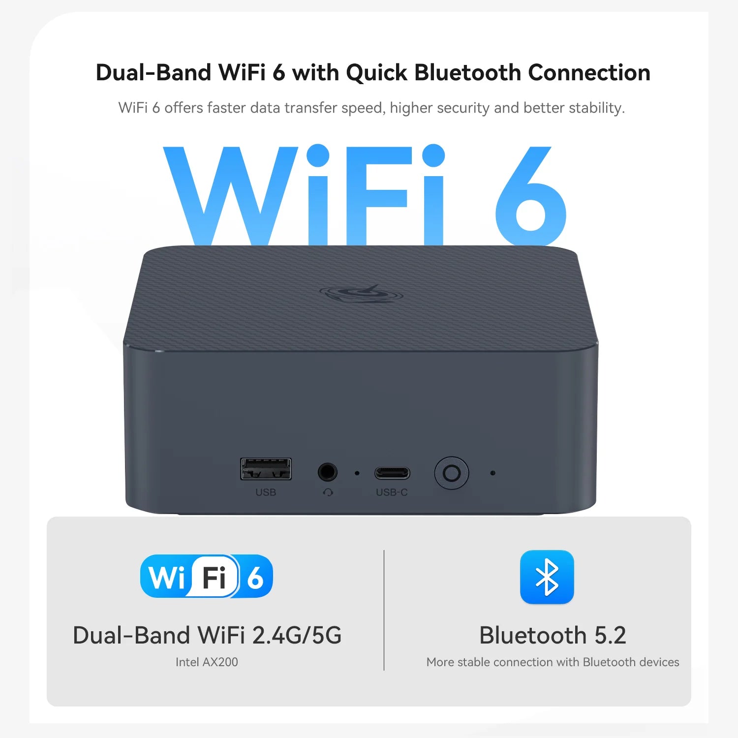 Mini PC Beelink EQi12 Intel® Core i5-1235U / Core i3-1220P
