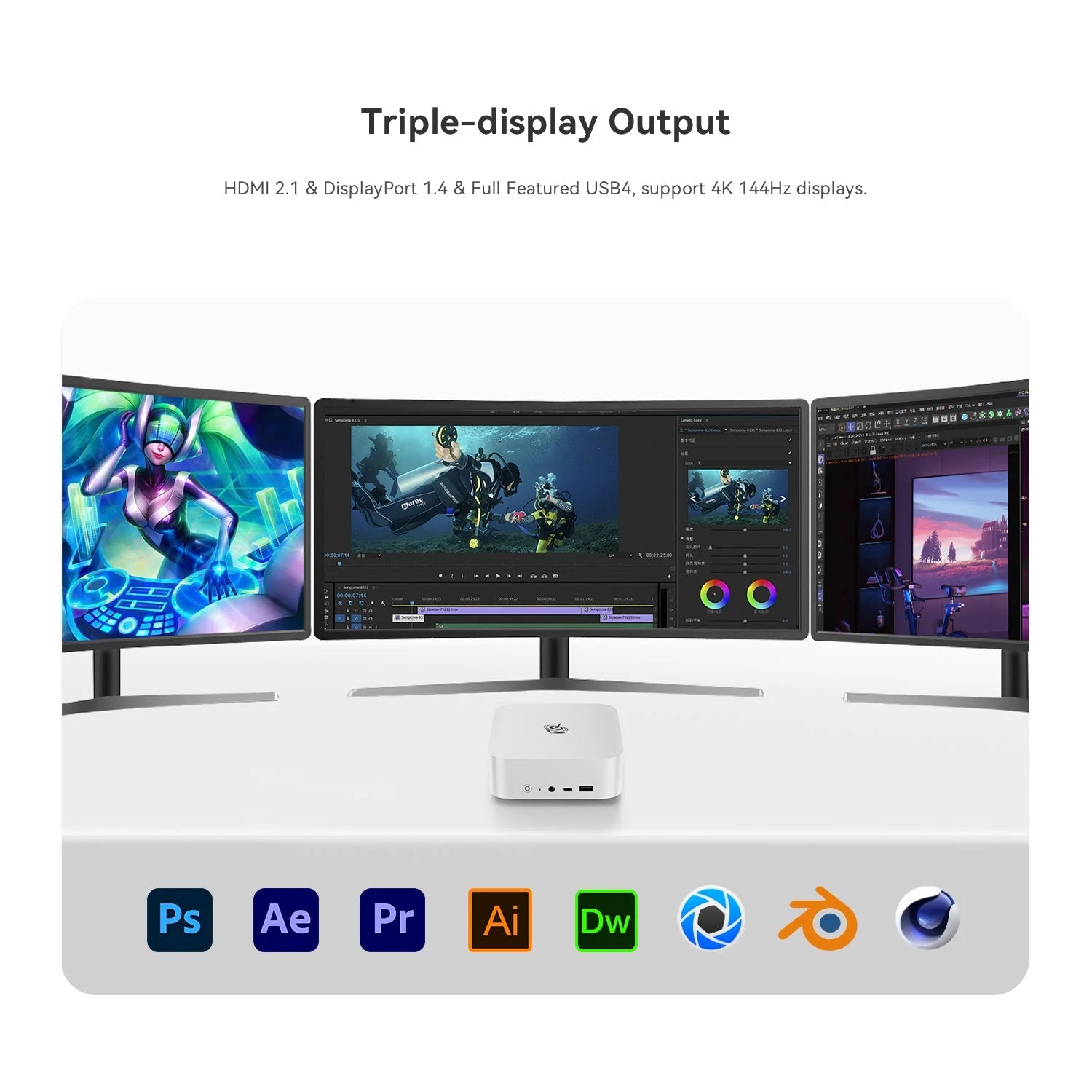 Mini PC Beelink SER8 AMD Ryzen 7 8845HS