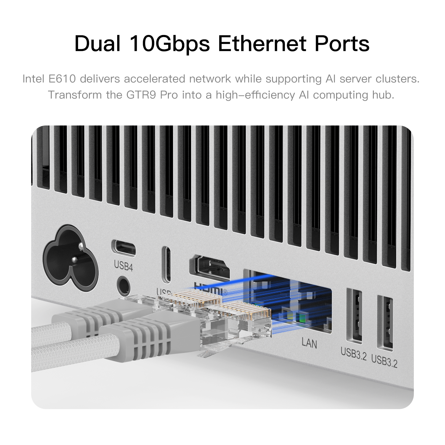 Beelink GTR9 Pro AMD Ryzen™ AI Max+ 395 / 128GB RAM + 2Tb Armazenamento