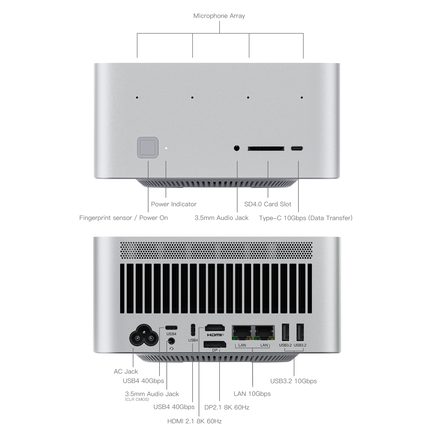Beelink GTR9 Pro AMD Ryzen™ AI Max+ 395 / 128GB RAM + 2Tb Armazenamento