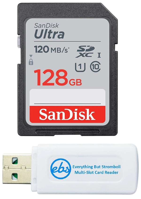 SanDisk Ultra SDXC I 128GB | Cartão de Memória | Compatível com Canon Powershot | Cinza