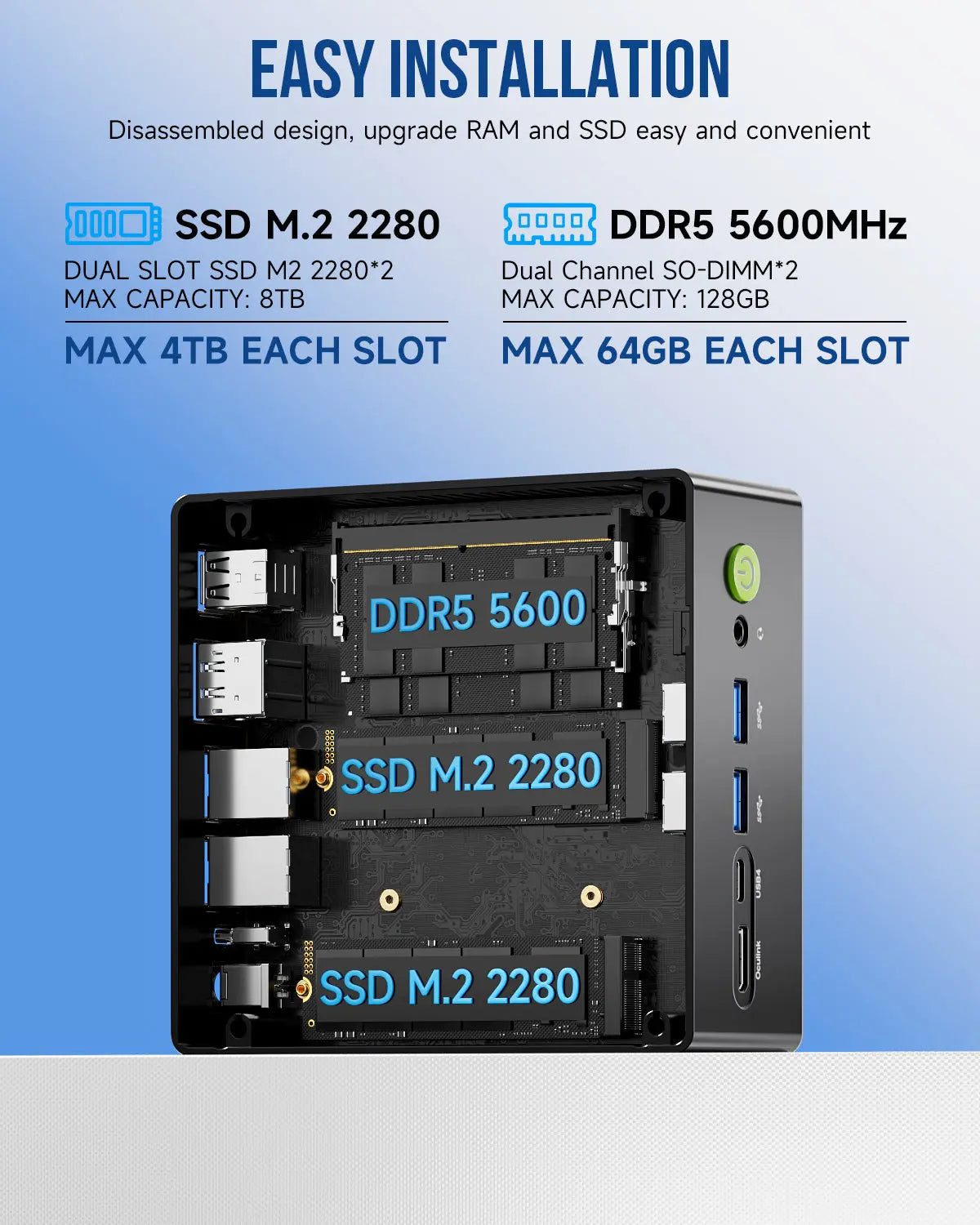 GMKtec K8 Plus Mini PC AMD Ryzen™ 7 8845HS
