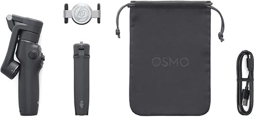 Estabilizador DJI Osmo Mobile 6 Preto Triaxial Bluetooth 5.0 Ext. 21,5cm - DJI110