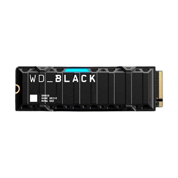 WD_BLACK SSD SN850 NVMe de 2 TB para consoles PS5 Solid State Drive com dissipador de calor - Gen4 PCIe, M.2 2280, até 7.000 MB/s - WDBBKW0020BBK-WRSN, Cor: Preto