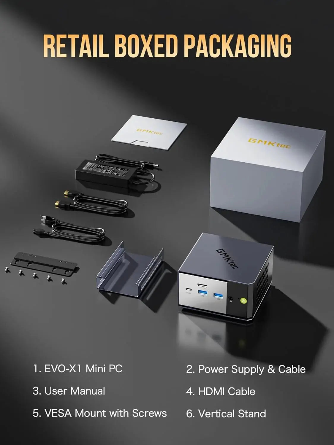 Mini PC para IA GMKtec EVO-X1 AI - AMD Ryzen™ AI 9 HX 370