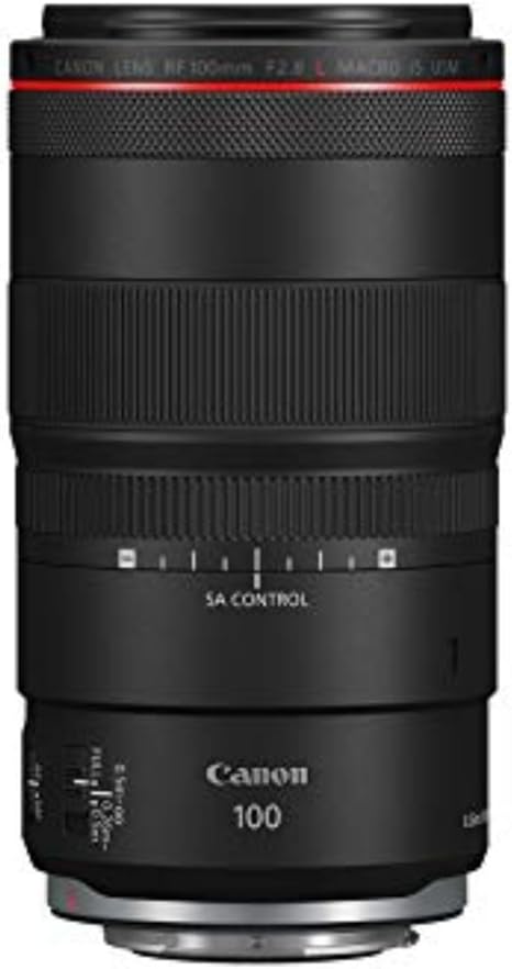 Lente Canon RF 100mm F2.8 L Macro IS USM – Lente Macro Teleobjetiva Média, Compatível com Câmeras Mirrorless da Série EOS R, Preta