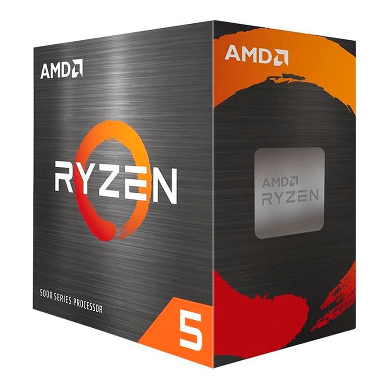 PROCESSADOR AMD RYZEN 5 5600 3.5GHz (TURBO 4.4GHz) 32MB CACHE AM4 100-100000927BOX, Cerâmica cinza