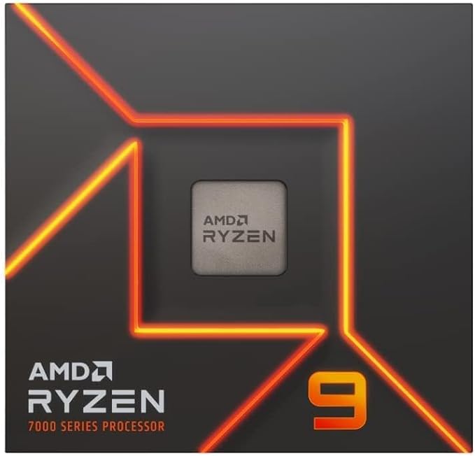 AMD Ryzen 9 7950X Box - Processador - (AM5/16 Cores/32 Threads/5.7GHz/80MB Cache/Radeon Graphics) Com Vídeo/Sem Cooler