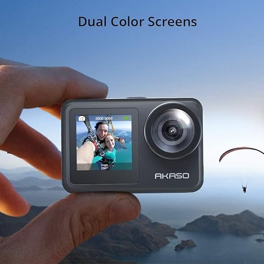 Akaso Câmera De Ação Brave 7 Le 4K30Fps 20Mp Wifi Com Tela Sensível Ao
