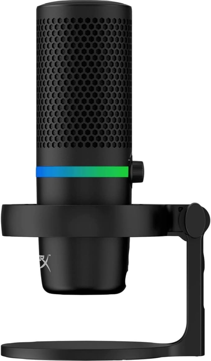 HyperX Duocast - USB Microphone (Black) - RGB Lighting -4P5E2AA