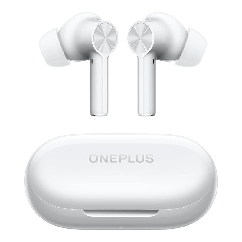 OnePlus Buds Z2 Fones de ouvido sem fio com controle de toque com estojo de carregamento, cancelamento de ruído ativo, fones de ouvido estéreo à prova d'água IP55 para casa, esporte, branco pérola