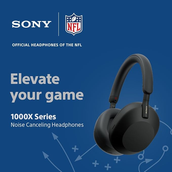 Sony WH-1000X M5 Os melhores fones de ouvido sem fio com cancelamento de ruído, otimizador automático NC, bateria de 30 horas, controle de voz Alexa, preto
