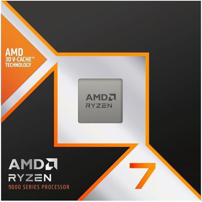Processador AMD Ryzen 7 9800X3D (AM5/ 8 Cores/ 16 Threads/ 5.2 GHz/ 104Mb Cache/Radeon Graphics/Sem cooler)