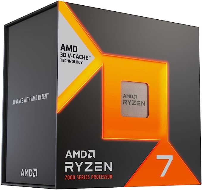 Processador AMD Ryzen 7 7800X3D Box (AM5/8 Cores/16 Threads/5.0GHz/104MB Cache) Com Vídeo/Sem Coole