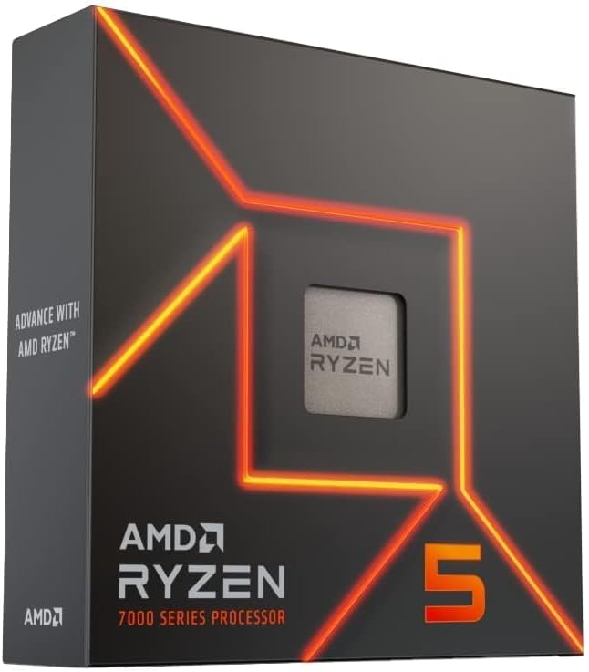 Processador AMD Ryzen 5 7600X Box (AM5/6 Cores/12 Threads/5.3GHz/38MB Cache/Radeon Graphics) Com Vídeo/Sem Cooler