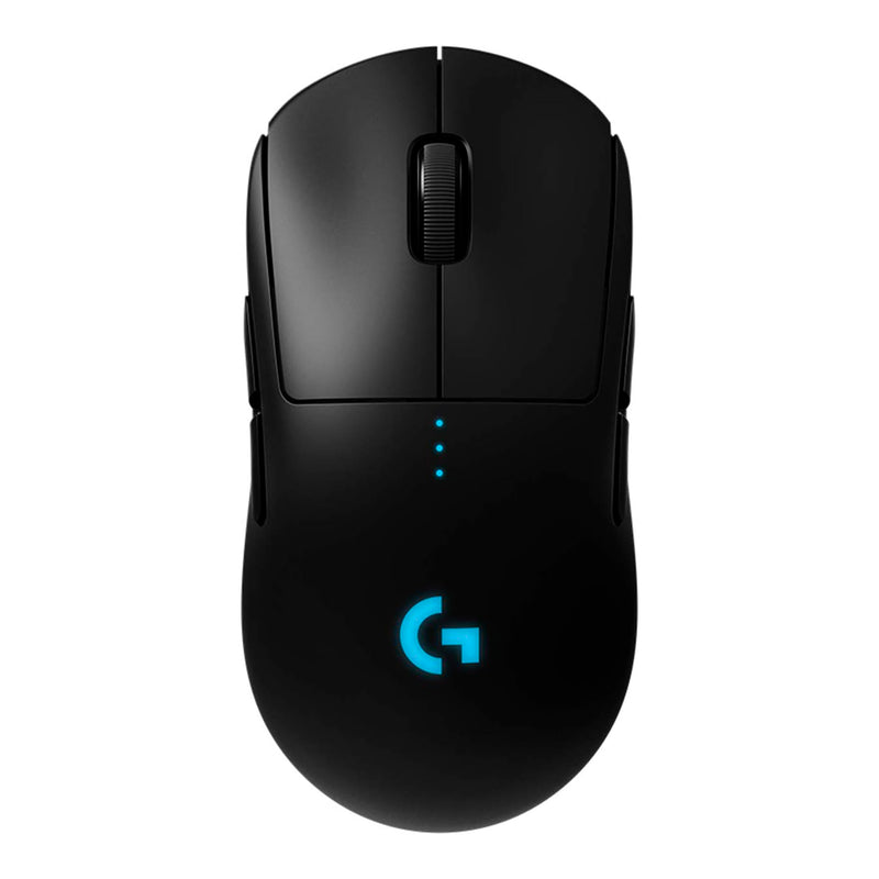 Mouse Gamer Sem Fio Logitech G PRO Wireless com Tecnologia LIGHTSPEED, RGB LIGHTSYNC, Design Ambidestro, 8 Botões Programáveis, Sensor HERO 25K e Bateria Recarregável - Compatível com POWERPLAY