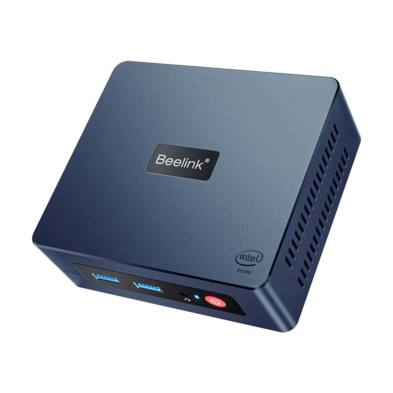 Beelink Mini PC, mini computador Mini S 11ª geração Quad-Core N5095 (até 2,9 GHz), computadores desktop 8GB DDR4 RAM 128GB SSD 4K UHD Dual HDMI/Dual WiFi/Gigabit Ethernet/HTPC/Family-NAS/BT4.0/W-11