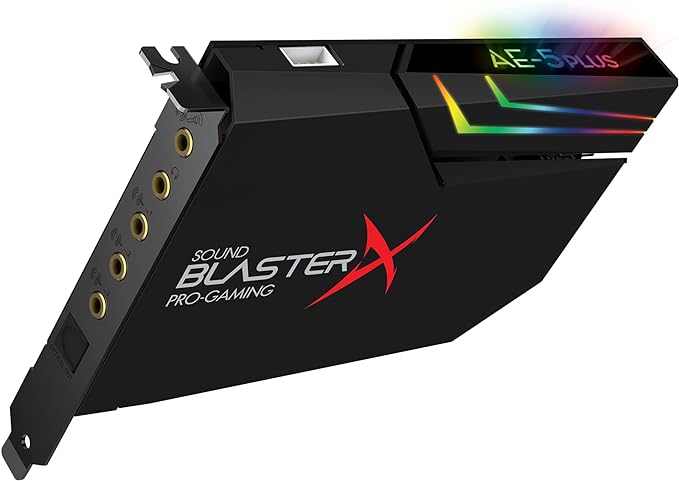 PLACA DE SOM PCI-E - SOUND BLASTER X AE-5 PLUS- RGB - 70SB174000003