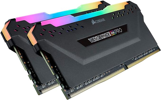 Memória Corsair Vengeance PRO RGB - 16GB (2x8GB), DDR4, 3200Mhz, C16, Preto - CMW16GX4M2Z3200C16