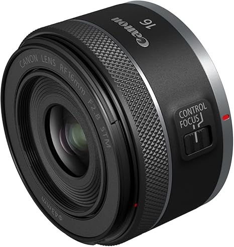 Lente Canon RF 16mm F2.8 STM – Ultra Grande Angular de Distância Focal Fixa, Compatível com Câmeras Mirrorless da Série EOS R, Preta