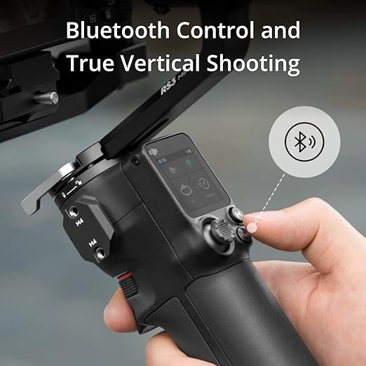 DJI RS 3 Mini, estabilizador leve de 3 eixos para Canon/Sony/Panasonic/Nikon/Fujifilm, carga testada de 2 kg, controlo do obturador por Bluetooth, gravação vertical nativa, estabilizador câmara