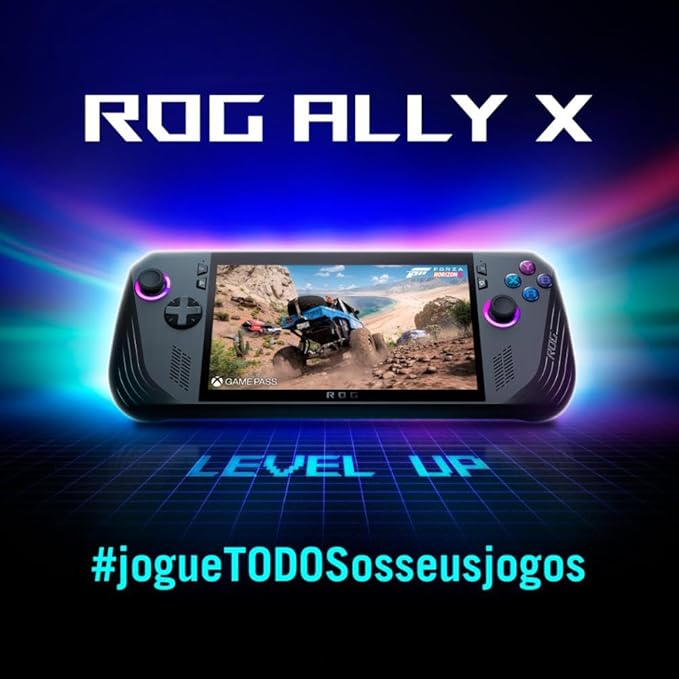ASUS - ROG Ally X 17.8 cm 120Hz FHD 1080p portátil para jogos - Processador AMD Ryzen Z1 Extreme - 24 GB com SSD de 1 TB - Preto