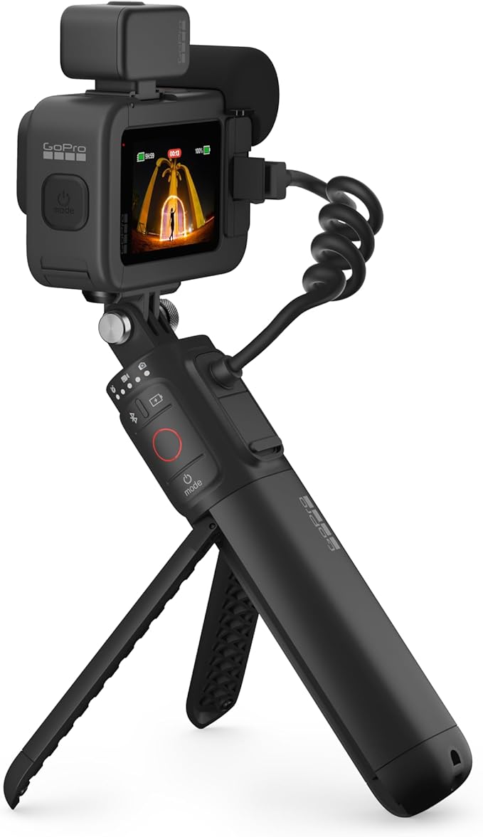 GoPro HERO13 Black Creator Edition – Inclui HERO13 Black, Volta (cabo de bateria, tripé, controle remoto), Media Mod, Light Mod, bateria Enduro, suporte de trava magnética e estojo de transporte